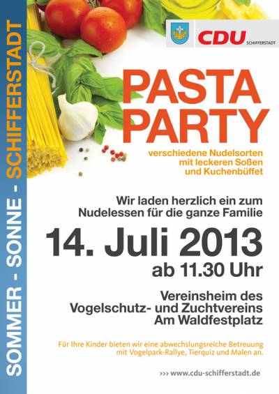 14.07.2013: Pasta-Party im Vogelpark - 14.07.2013: Pasta-Party im Vogelpark